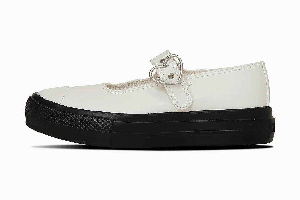 コンバース25年春夏ウィメンズシューズ、“ハート型バックル付き”厚底