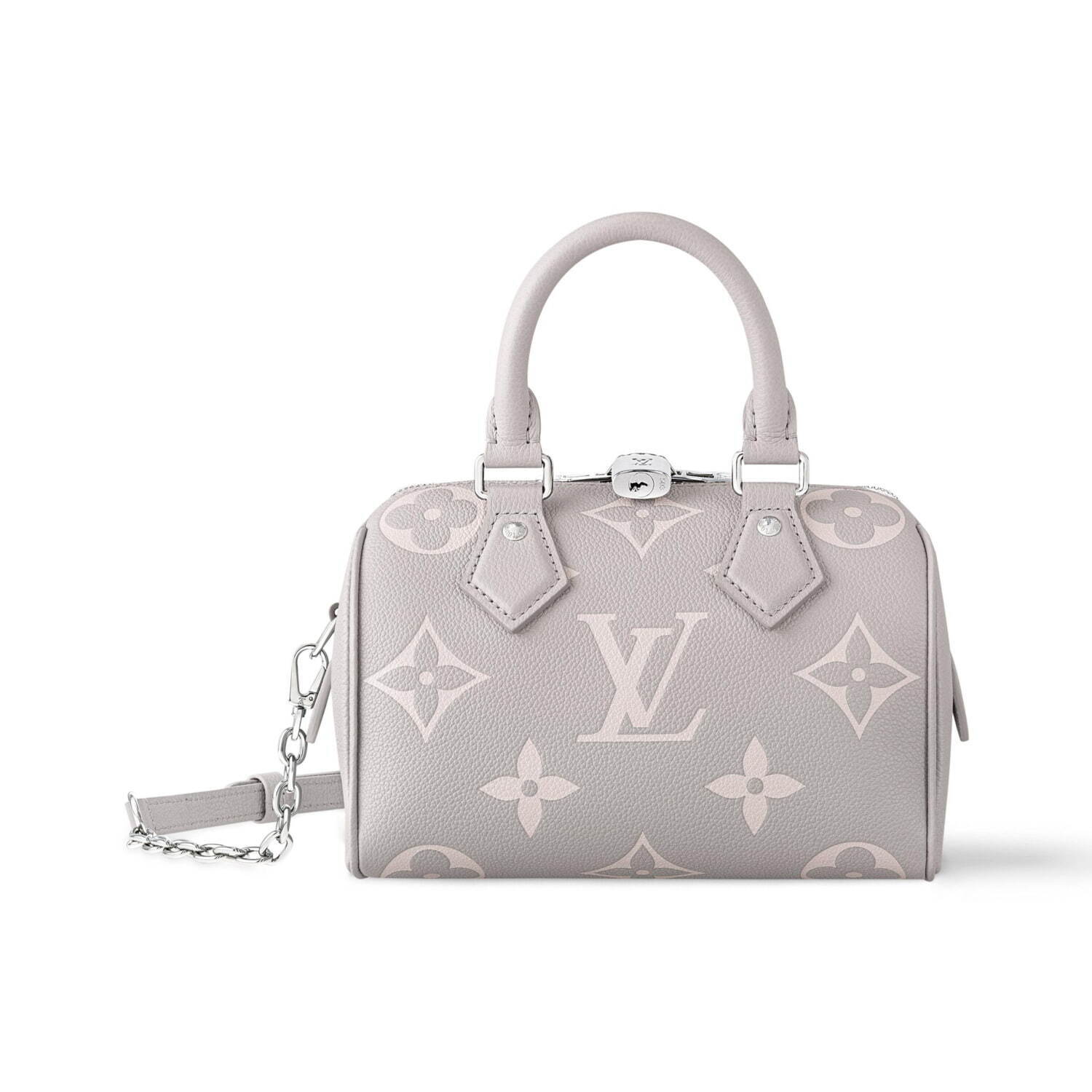 ルイ・ヴィトン25年春バッグ“バイカラー”モノグラム・レザーの「ナノ