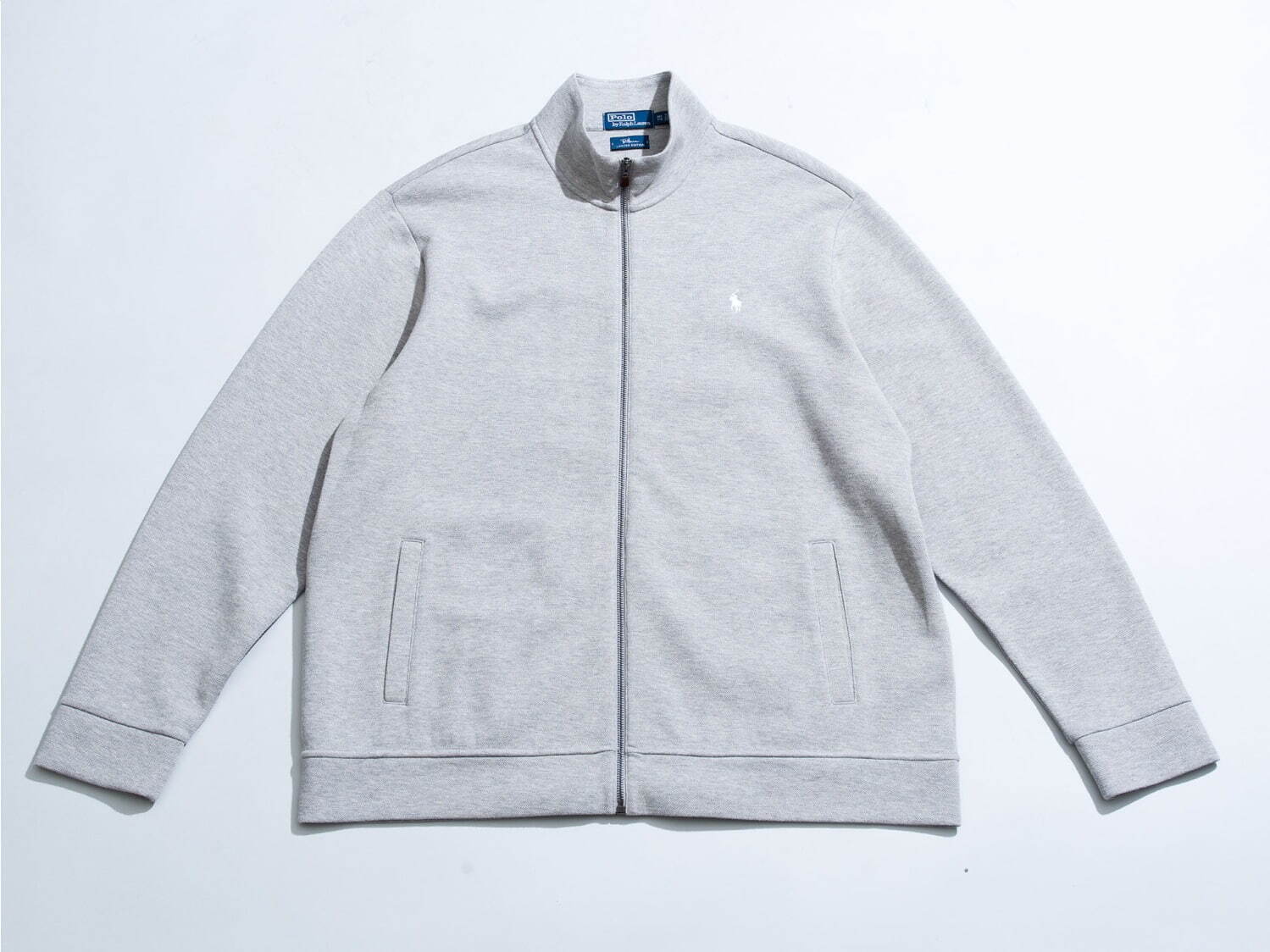 ポロ ラルフ ローレン“白のポロ ポニー刺繍”×グレー地トラック