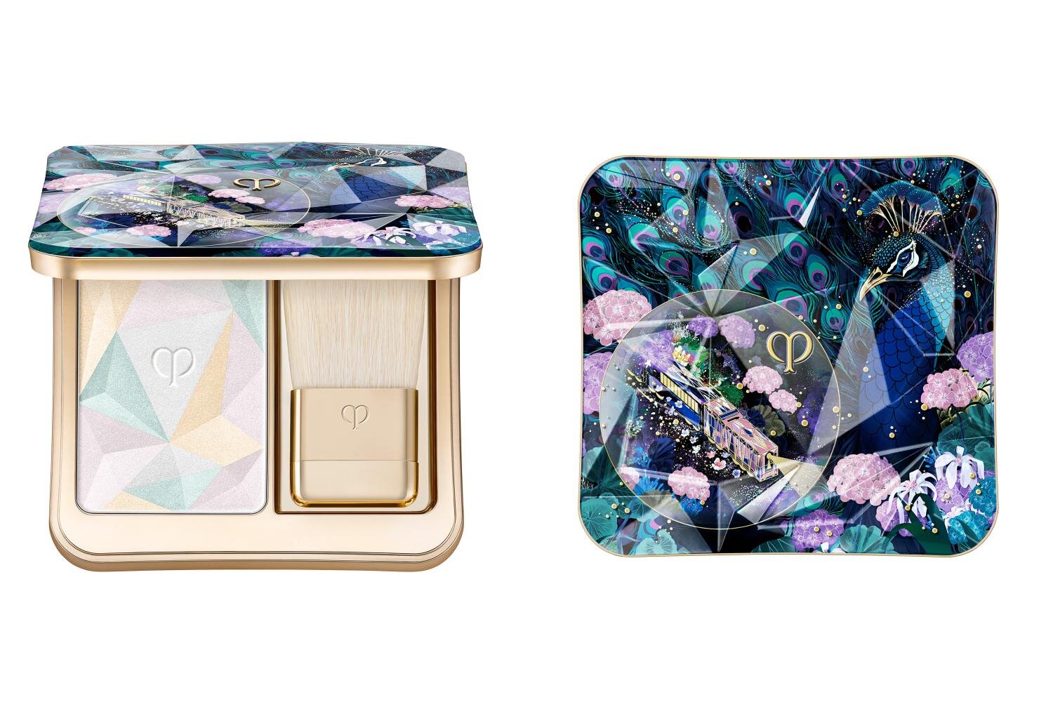 クレ・ド・ポー ボーテ25年クリスマスコスメ、“孔雀の羽”カラーの限定