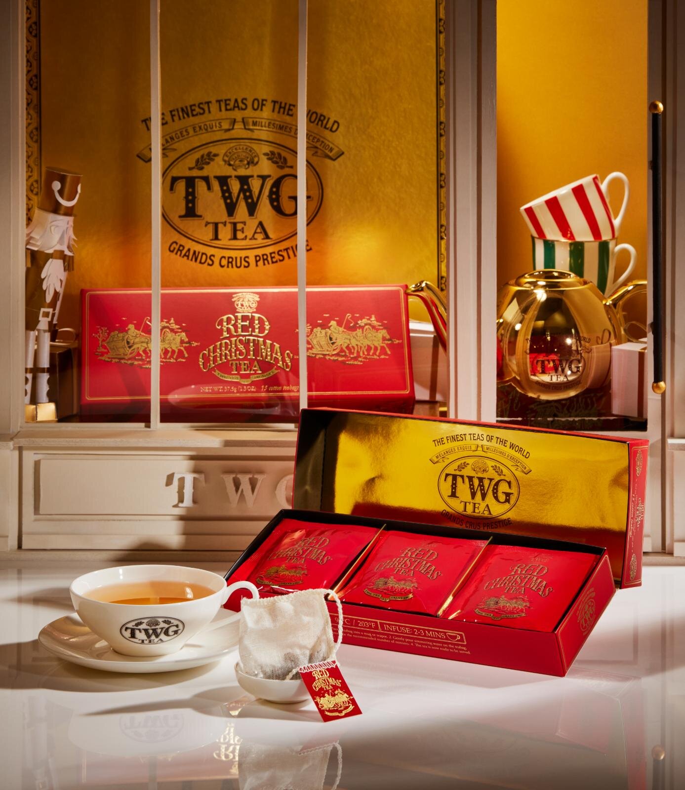 TWG Teaの25年クリスマス、“テディベア型”フルーツグミ＆限定ティー