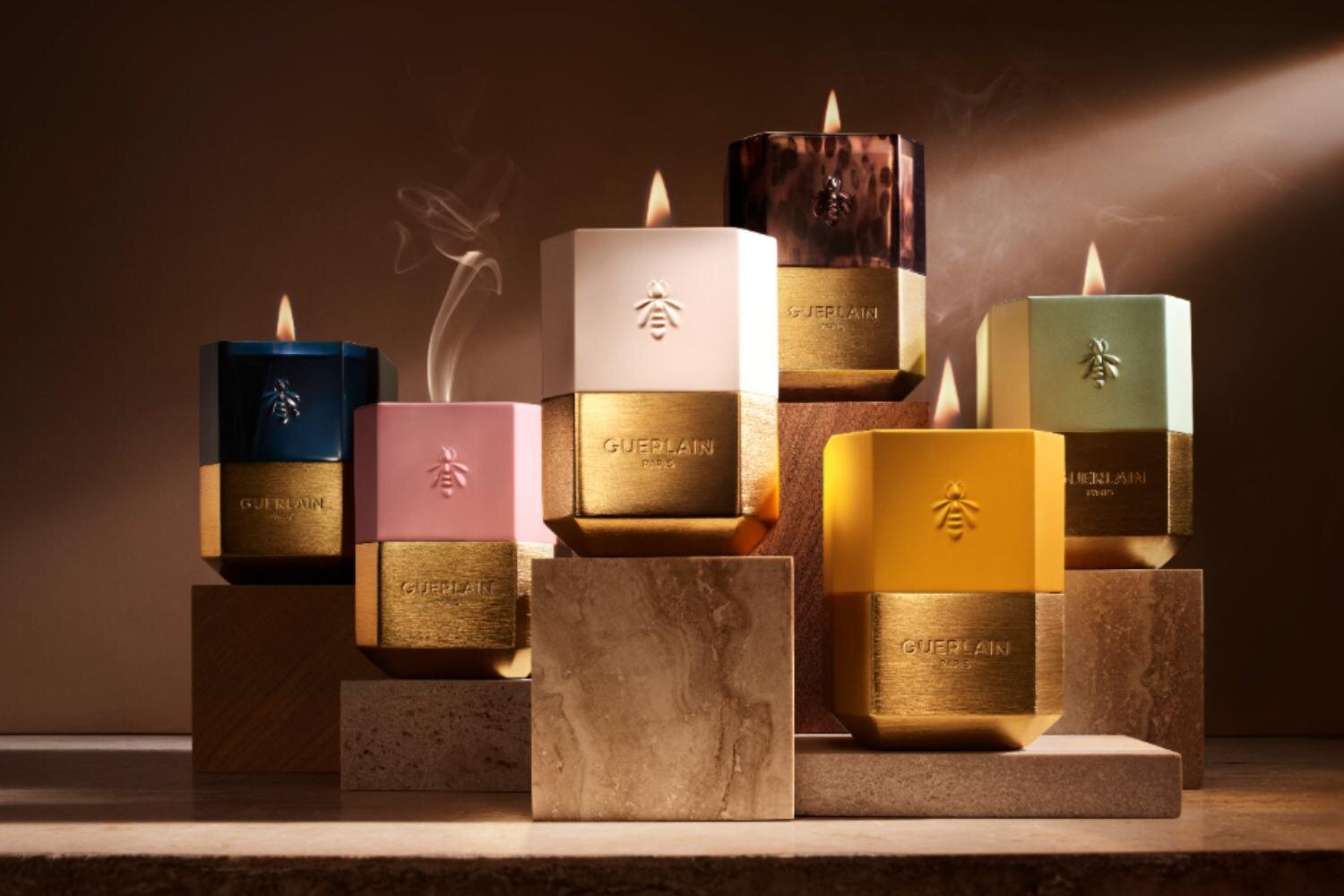 ゲラン“宝石カット”のフレグランスソープ＆キャンドル、甘美なローズや