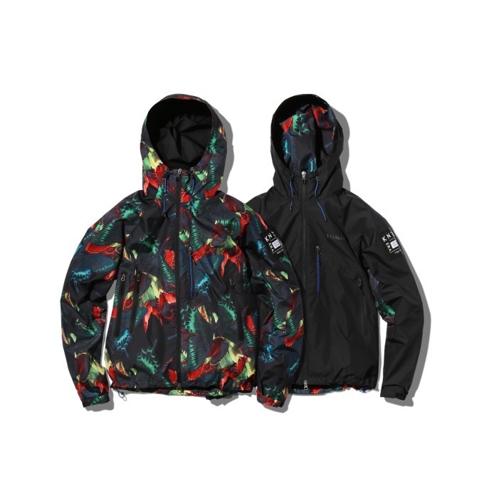 キネティクス×コロンビア、撥水性と運動性を兼ね備えたボタニカル柄の