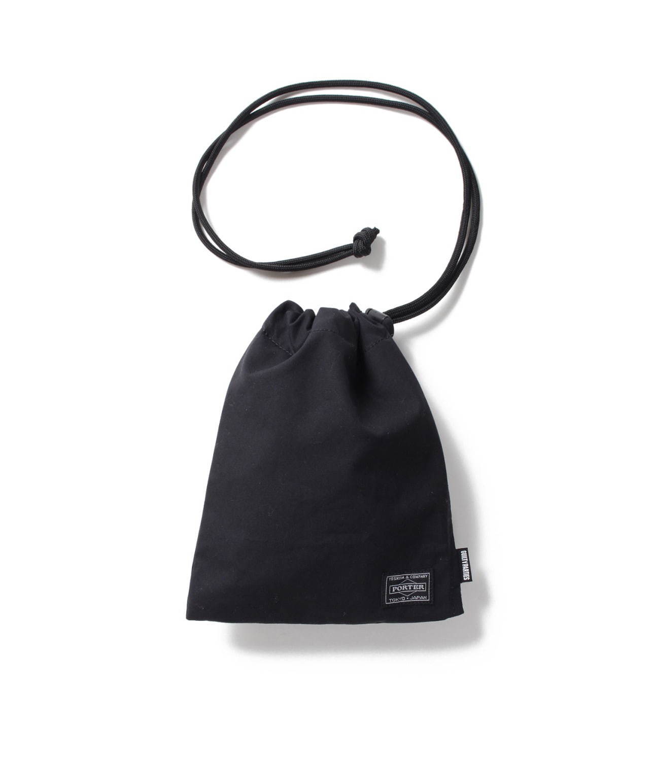ワコマリア×ポーターの巾着型ショルダーポーチ、グリーンやブルーの