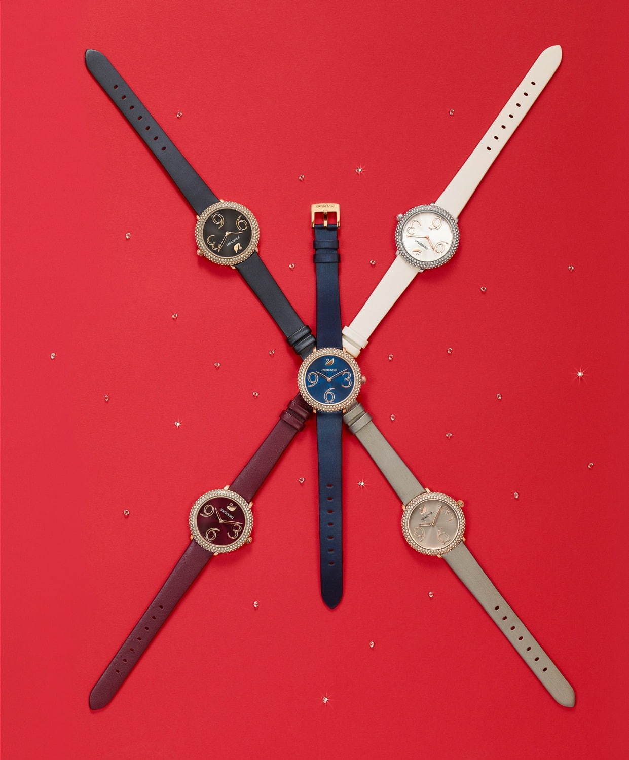スワロフスキー・ウォッチ“北極の星空”着想の腕時計、煌めくクリスタル