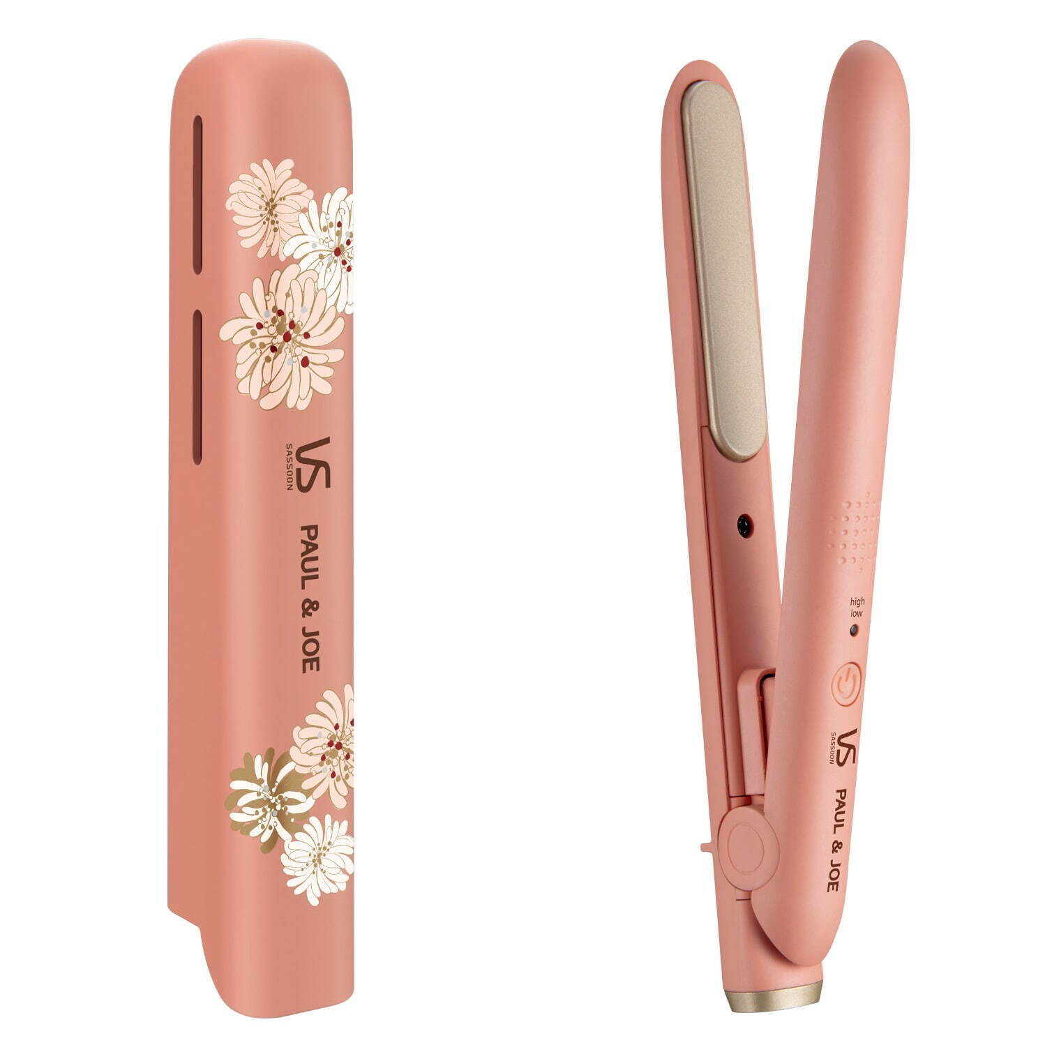 ポール & ジョー×ヴィダルサスーンの花柄ヘアアイロン、コンパクトで