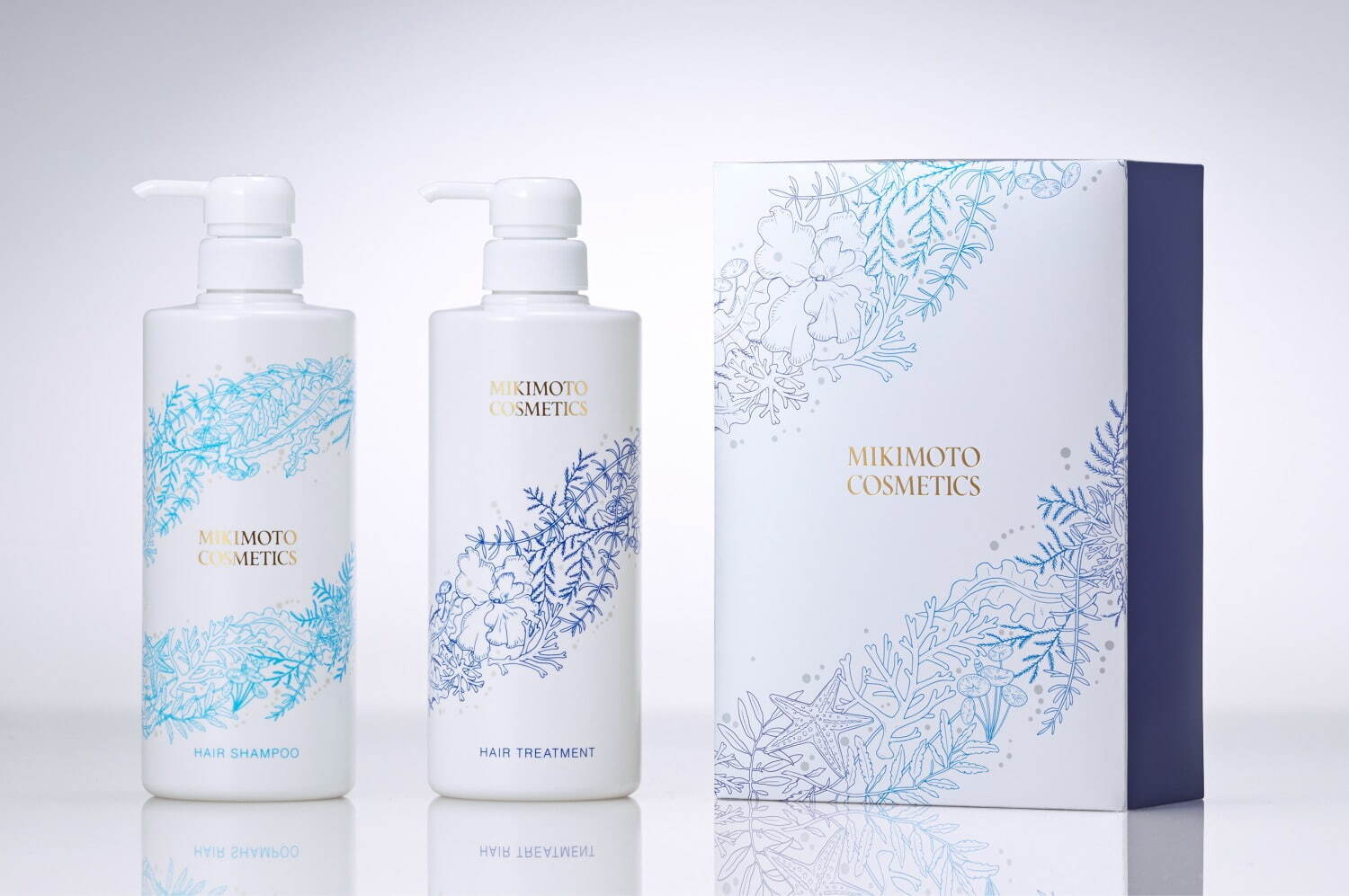 ミキモト コスメティックス22年クリスマスコフレ、“海の世界”イメージ