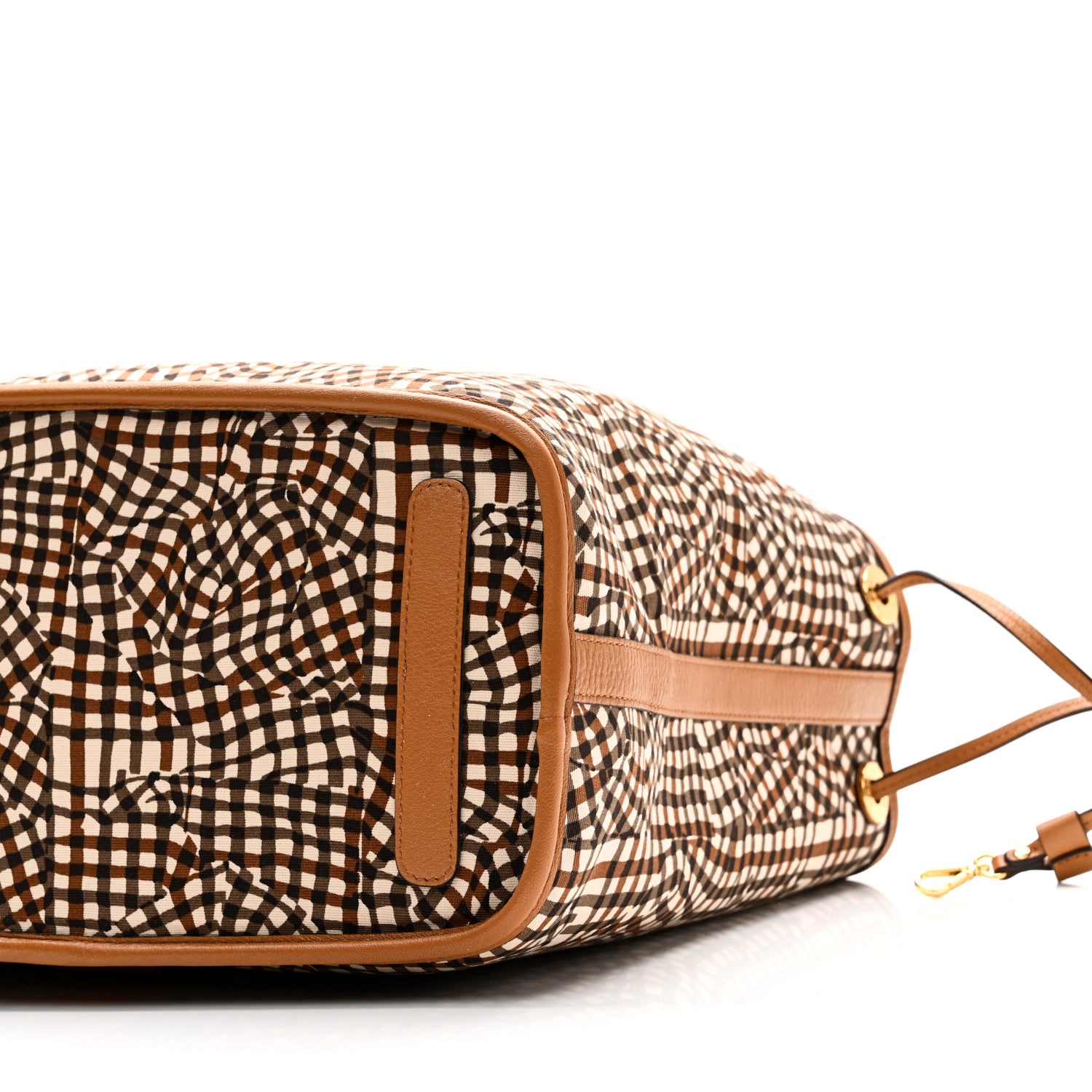 MCM Visetos Medium Liz Reversible Shopper Tote Cognac 1791395