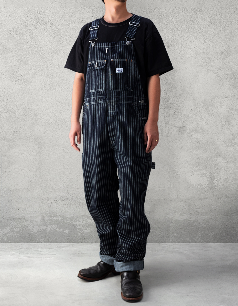 10oz ウォバッシュデニム オーバーオール FN-PA-DO702 | THE FLAT HEAD