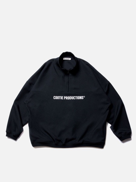COOTIE / Polyester Twill Half Zip L/S Tee