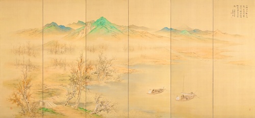 春秋山水図 | 橋本関雪 | 収蔵品詳細 | 作品を知る | 東京富士美術館