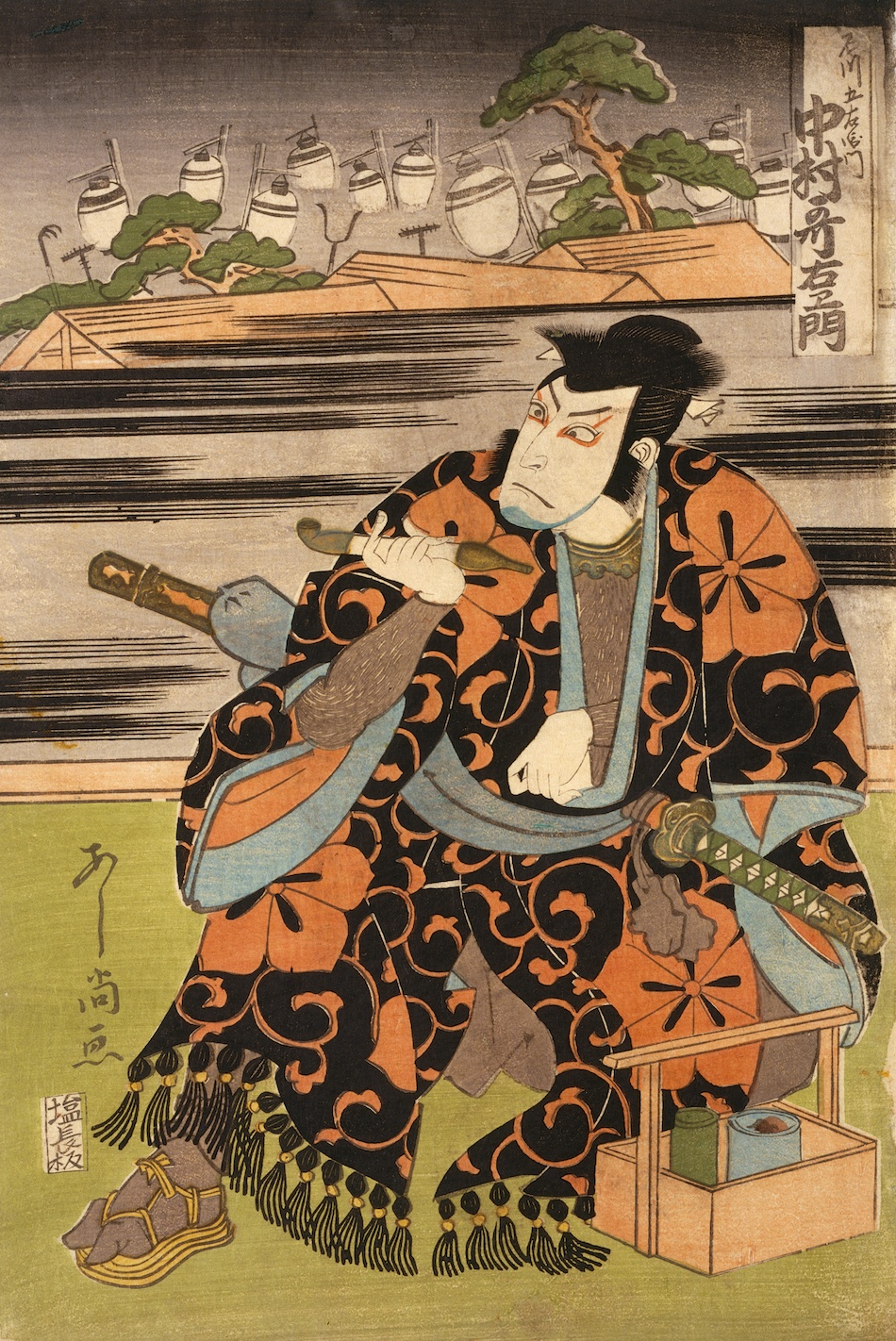 三代目中村歌右衛門の石川五右衛門、三代目三代目中村松江のさつきひめ