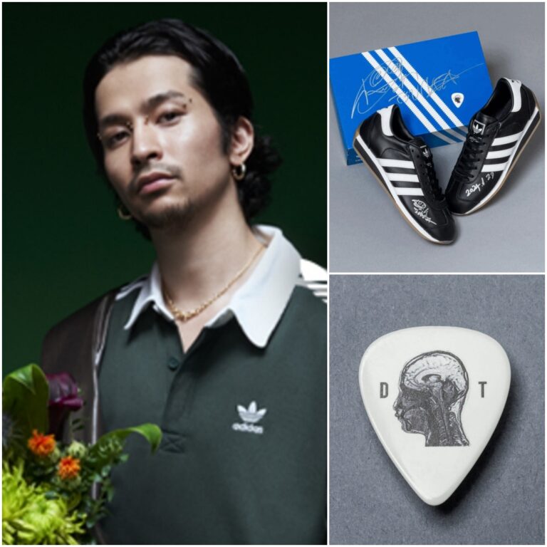King Gnu 常田大希」のサイン入り「adidas COUNTRY」とオリジナル
