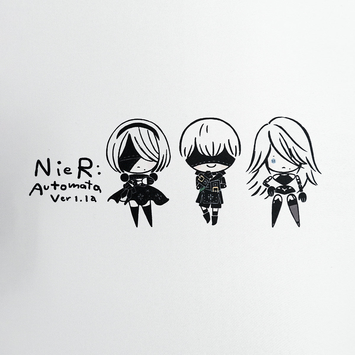 ふもコレ × ニーアオートマタ マウスパッド A 白｜ふもコレ(Fumo