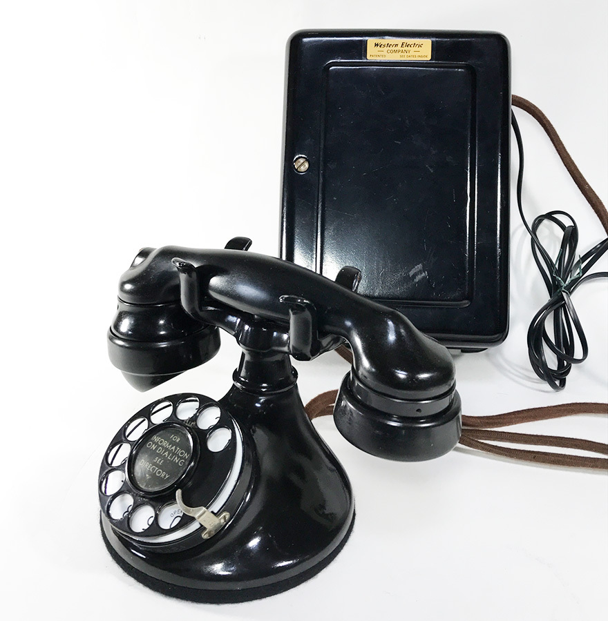 実働品 -1920's 【Western Electric】Telephone with Ringer Box