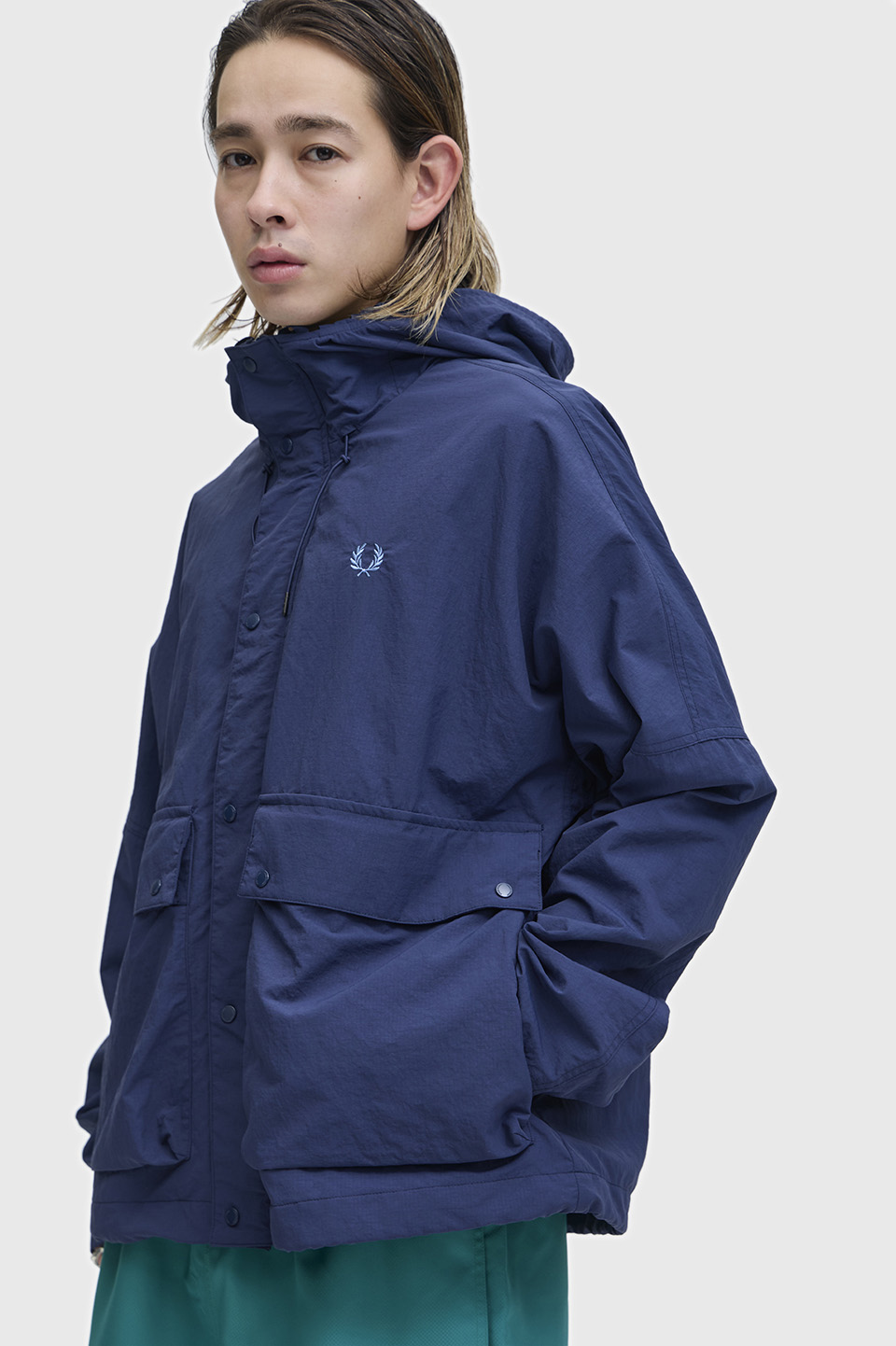 Cropped Ripstop Parka(S X86：TENNIS BLUE): | FRED PERRY JAPAN