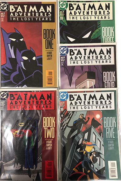 BATMAN ADVENTURES THE LOST YEARS #1 - #5