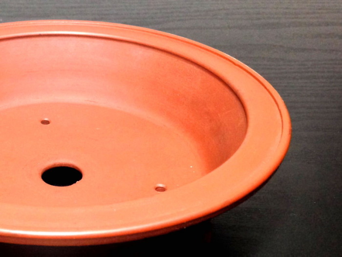 常滑鉢 「美芸」 朱泥雲足外縁丸鉢 - FROM JAPAN