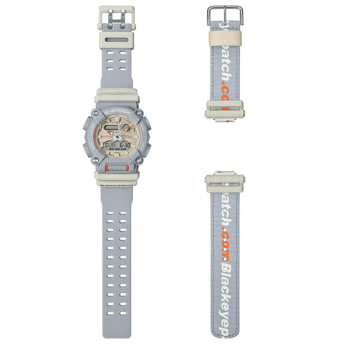 BlackEyePatch x G-Shock GA-900BEP-8A includes two bands - G