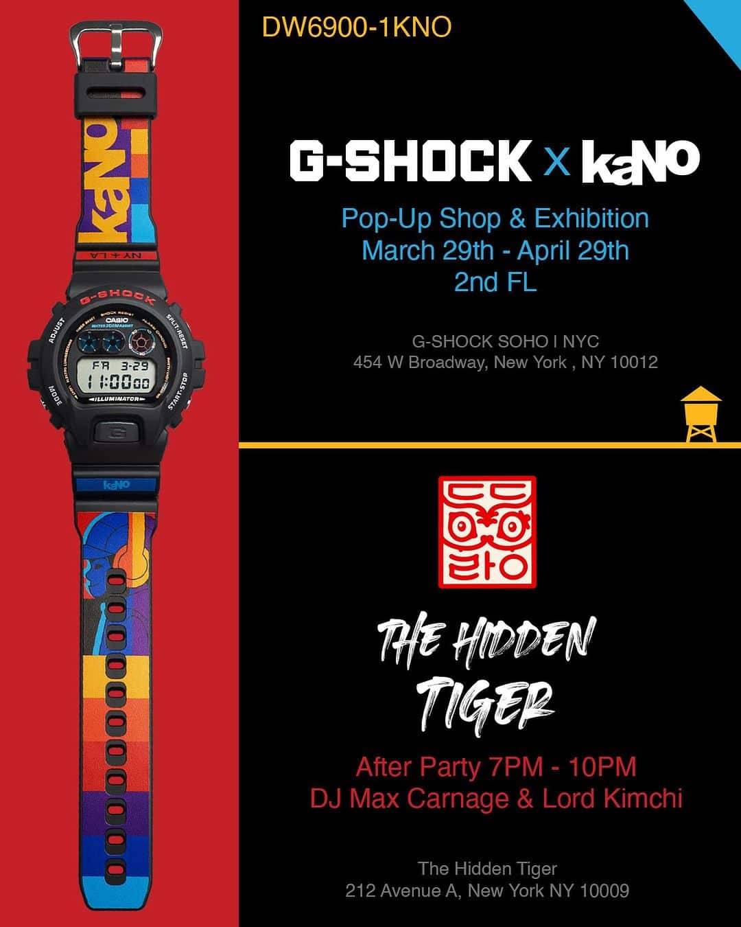 kaNO x G-Shock DW6900-1KN to be released in NYC on March 29 - G