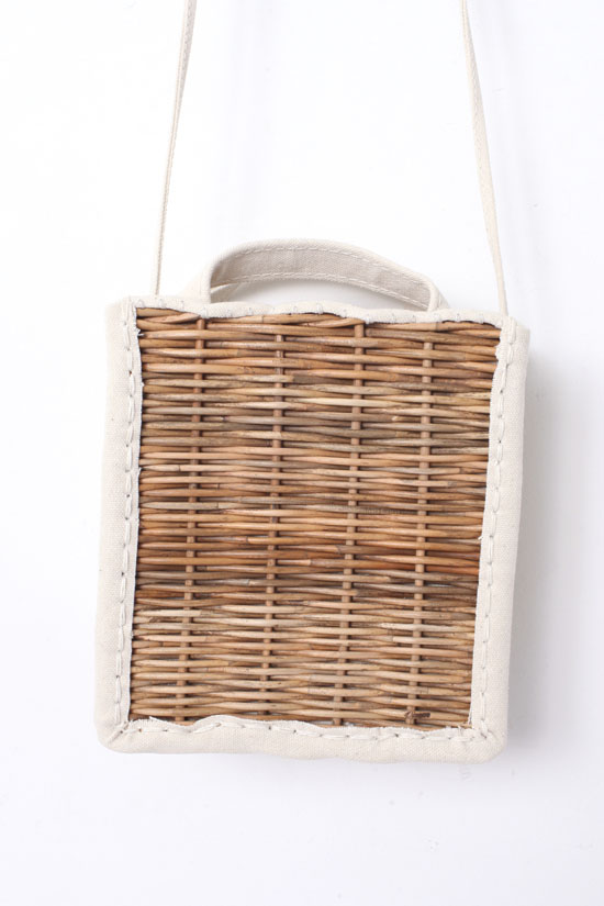 ebagos エバゴス キャンバス・カゴ袋ショルダー