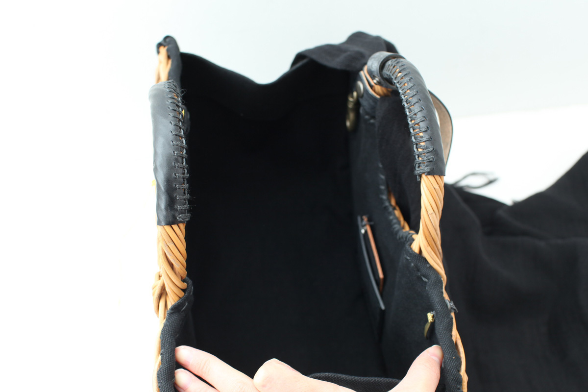 ebagos エバゴス キャンバス・扇トート