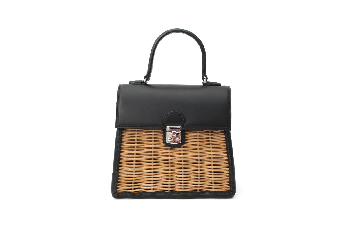 ebagos エバゴス カーフ 鍵付きハンドバッグ