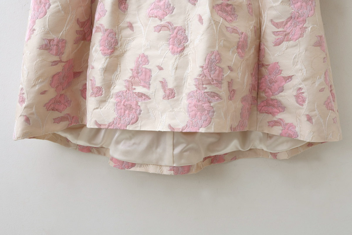 leur logette ルールロジェット Flower jacquard top