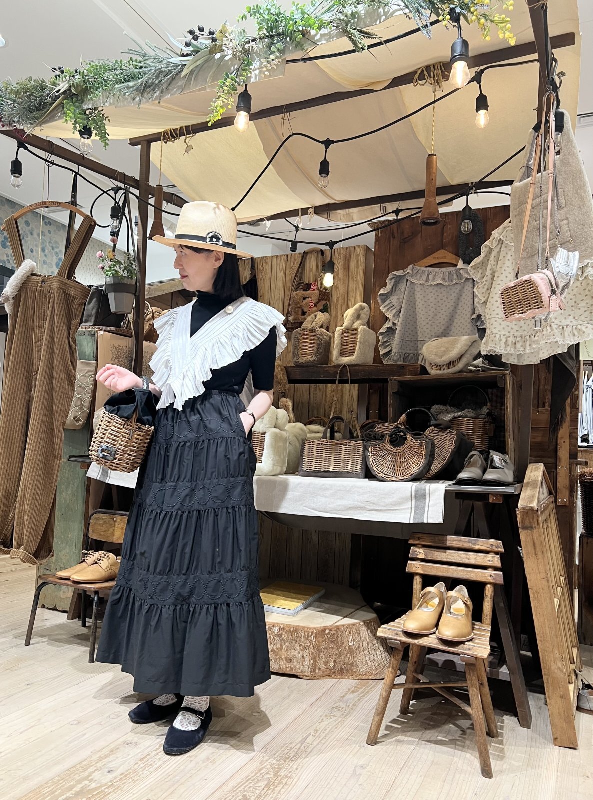 mina perhonen ミナぺルホネン tambourine ティアードスカート