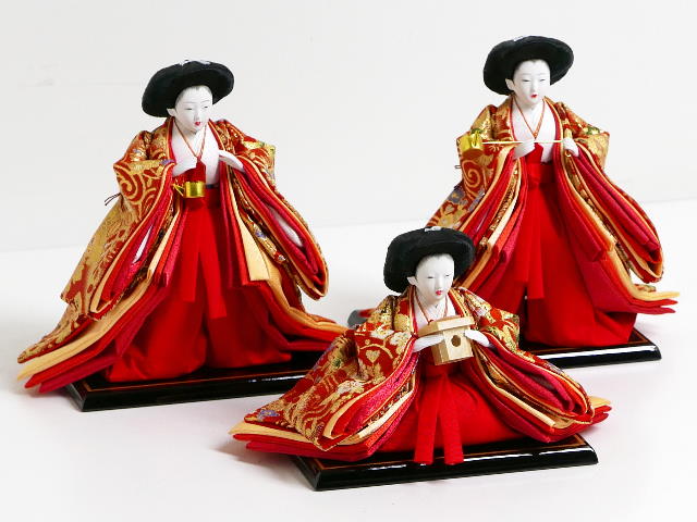 激安特価在庫処分】三人官女 ～広島市の人形問屋十二段屋