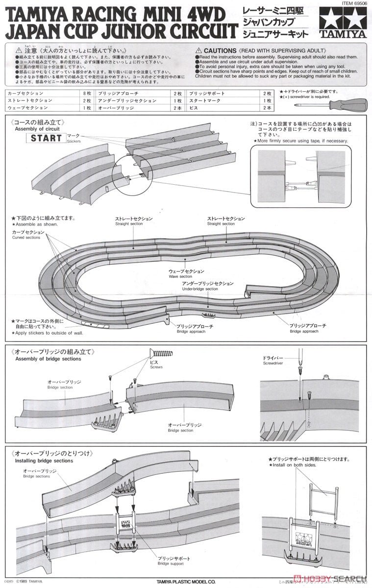 ミニ四駆 ジャパンカップ ジュニアサーキット 説明図 (ミニ四駆