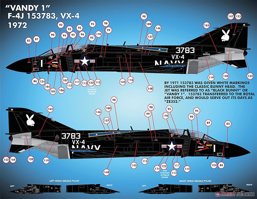 コーギー F-4J マクドネル ファントム VX-4 ブラックバニー 1/72