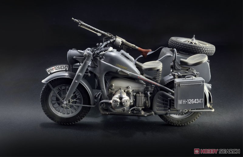 WW.II ドイツ軍 ツェンダップ KS750 サイドカー (プラモデル) - ホビー
