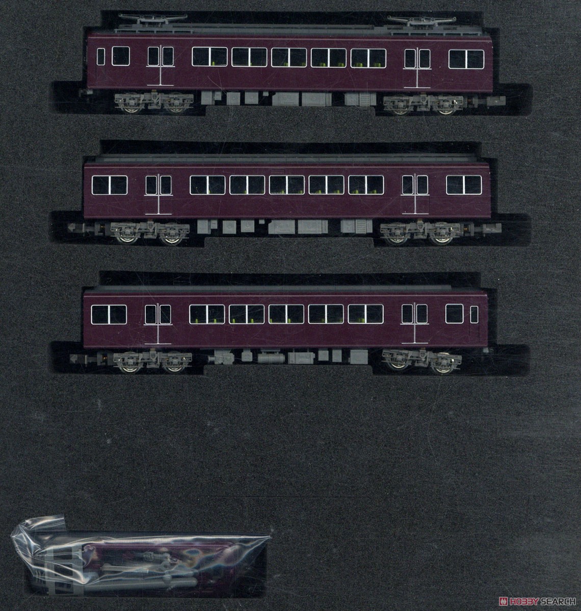 阪急 2800系非冷房車 増結3輛編成セット (動力無し) (増結・3両セット