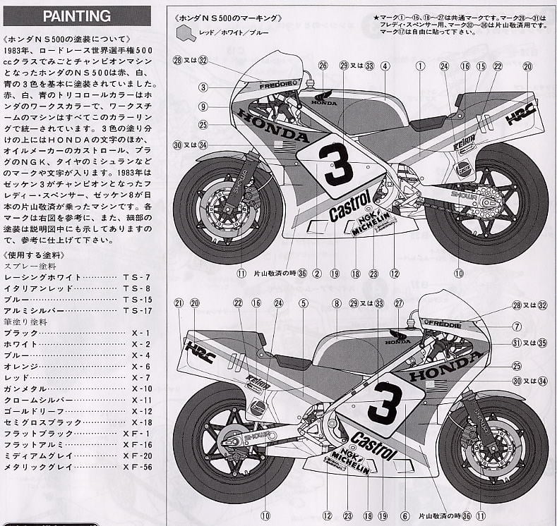 ホンダ NS500 グランプリレーサー ☆スポット生産 (プラモデル