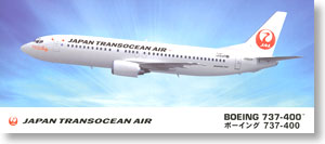 日本トランスオーシャン航空 ボーイング 737-400 (新ロゴ) (プラモデル