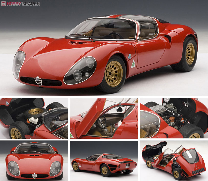 アルファロメオ ティーポ33/2 ストラダーレ プロトタイプ 1967 (レッド