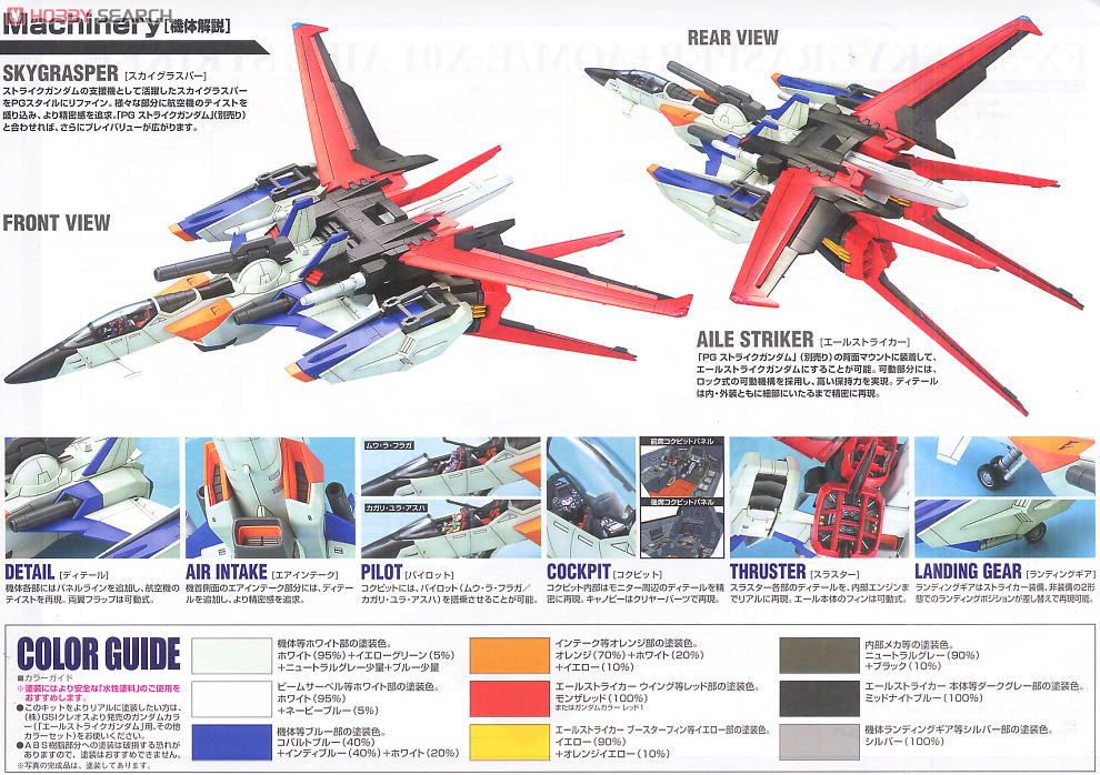 エールストライクガンダム＋スカイグラスパー 30周年記念カラークリア