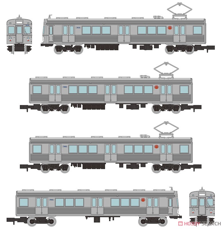 鉄道コレクション 東急電鉄7200系 東横線・非冷房車4両セット (4両