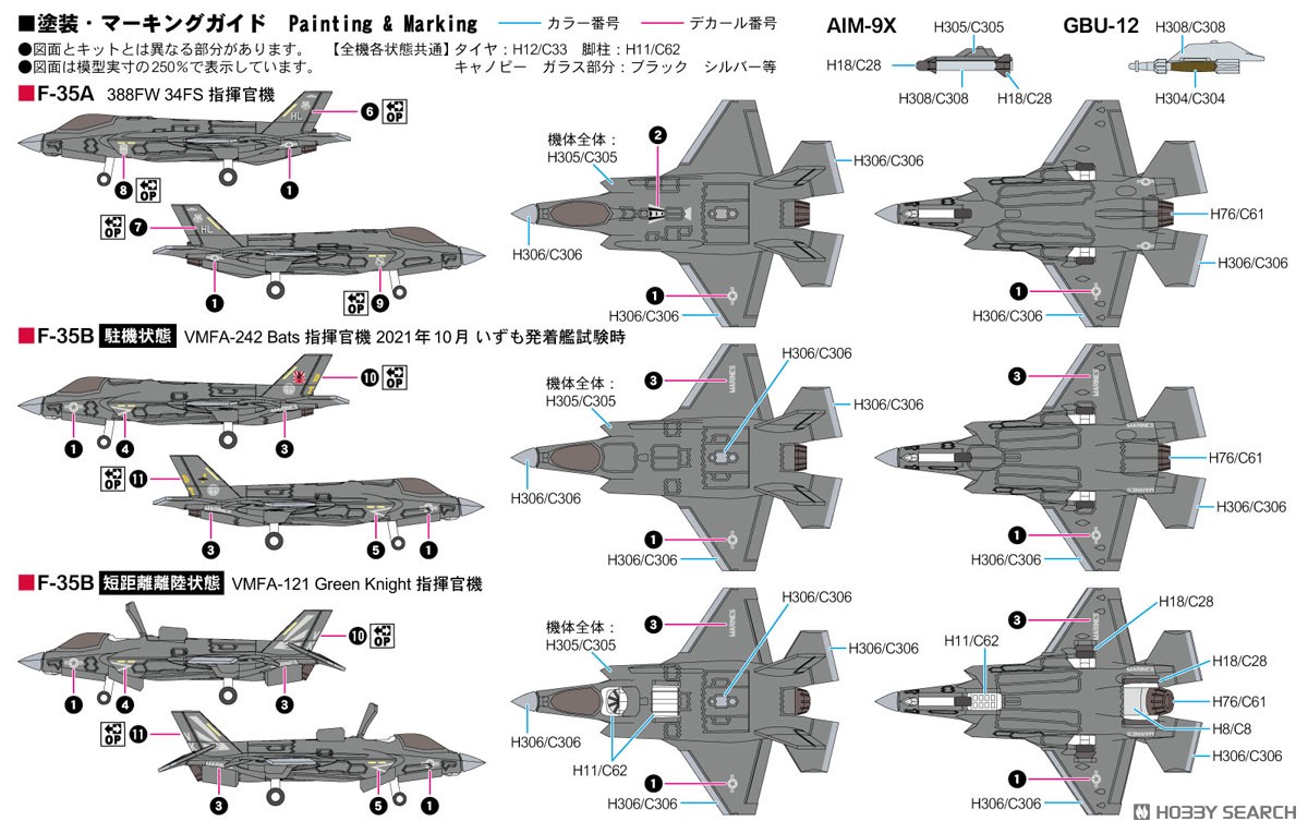 現用アメリカ軍用機セット 4 (プラモデル) - ホビーサーチ ミリタリー