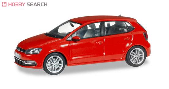 VW ポロ 5ドア (メタリックフラッシュレッド) (ミニカー) - ホビー