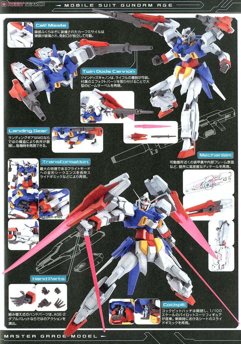 ガンダムAGE-2 ダブルバレット (MG) (ガンプラ) - ホビーサーチ ガンプラ他