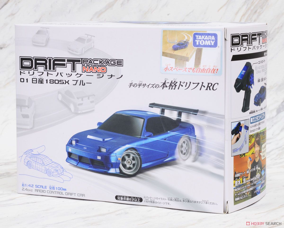 ドリフトパッケージナノ 01 日産 180SX ブルー (ラジコン) - ホビー