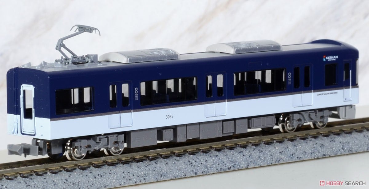 京阪 3000系 (快速特急洛楽・プレミアムカー) 8両編成セット (動力付き