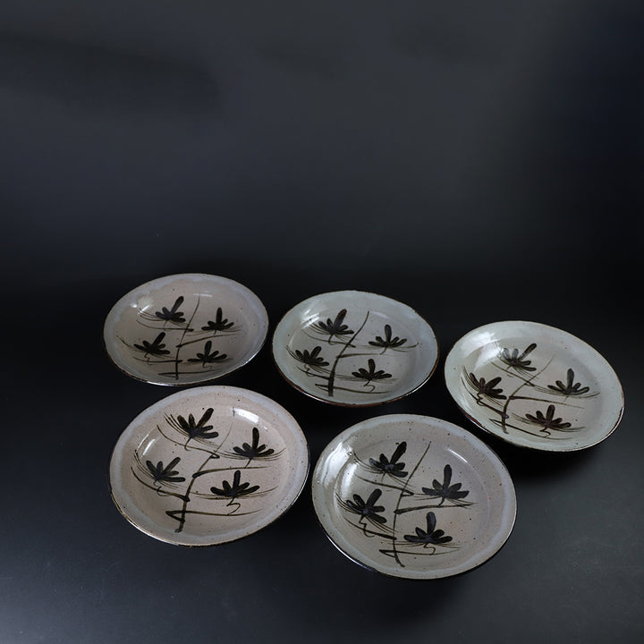 中里太郎右衛門窯 絵唐津銘々皿（五客組） – ギャラリー一番館