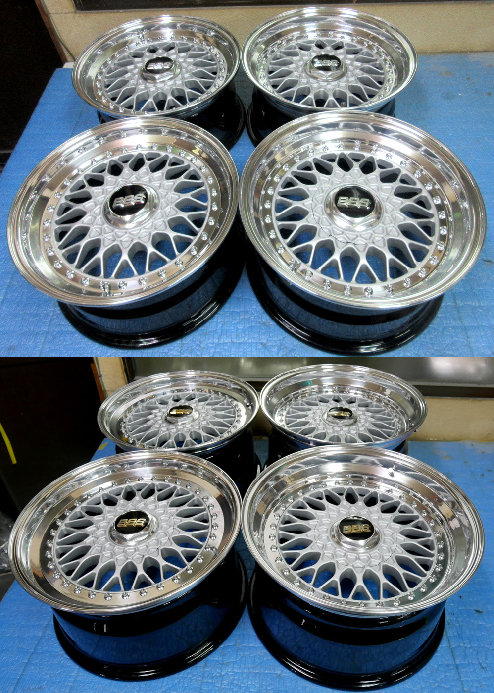 BBS-RS15＆17インチ/社外リム交換リバレル/リフレッシュリメークx2台