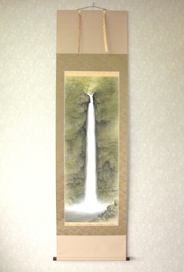 掛け軸 阿弥陀ヶ滝◇川島正行（真作・新品）