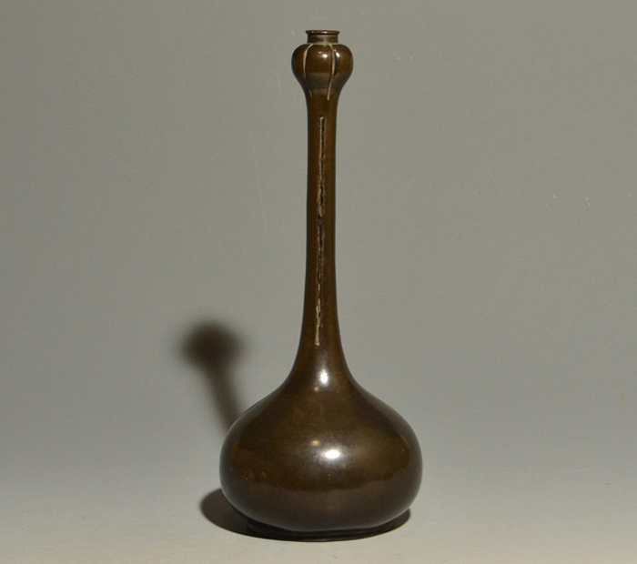 古銅 鶴首柑子口花入 | 古美術ささき