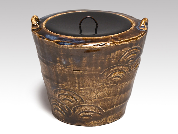 古瀬戸写 水指 二代 伊東 陶山(作) 共箱 | 古美術ささき