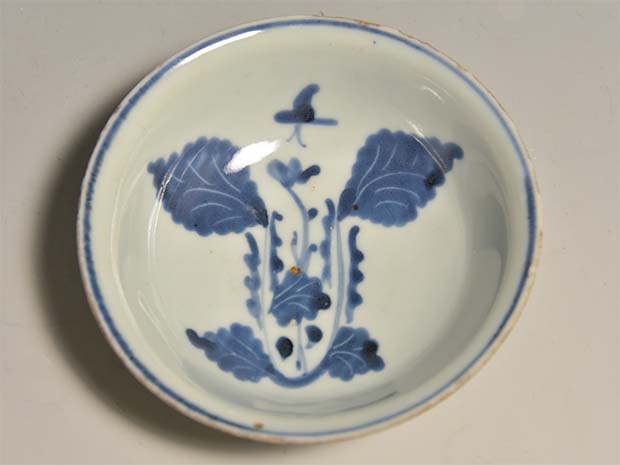 古染付 なずな文 4寸皿 6枚 明末～清初 懐石向付に | 古美術ささき